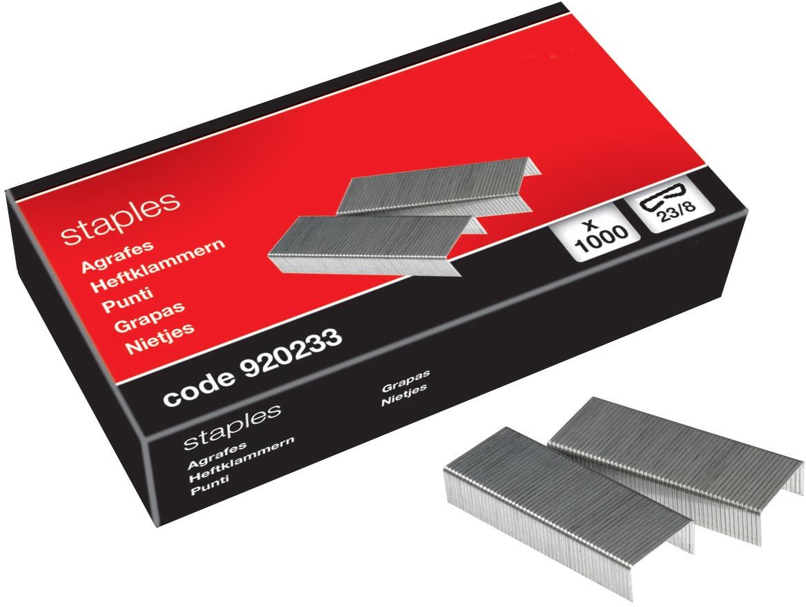 Pergamy nietjes 23/8, 1000 stuks