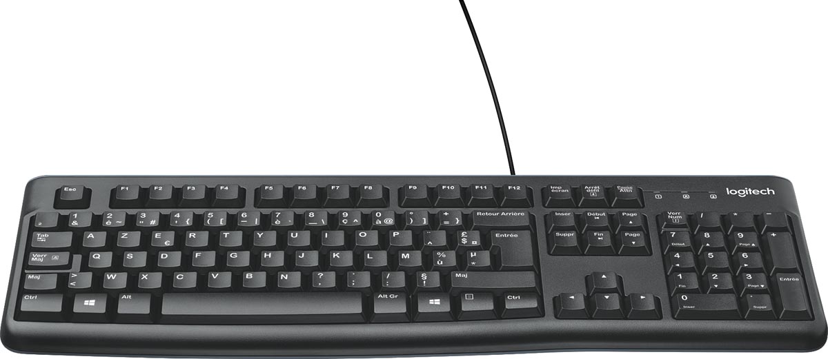 Logitech toetsenbord K120, azerty, zwart Logitech toetsenbord K120, azerty, zwart