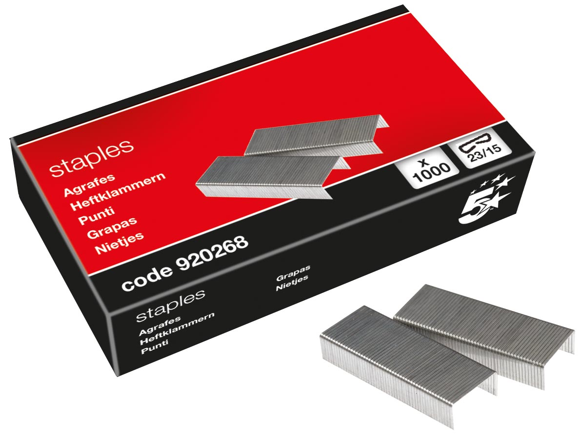 STAR nietjes 23/15, 1000 stuks
