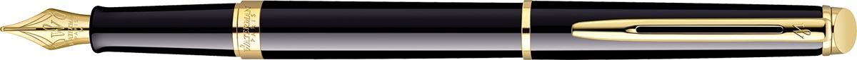 Waterman Hémisphère vulpen, medium punt, Black GT Waterman Hémisphère vulpen, medium punt, Black GT