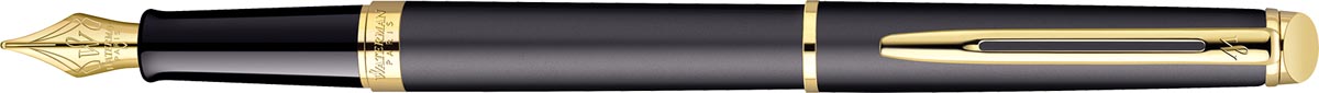 Waterman Hémisphère vulpen, medium punt, Matt Black GT afbeelding