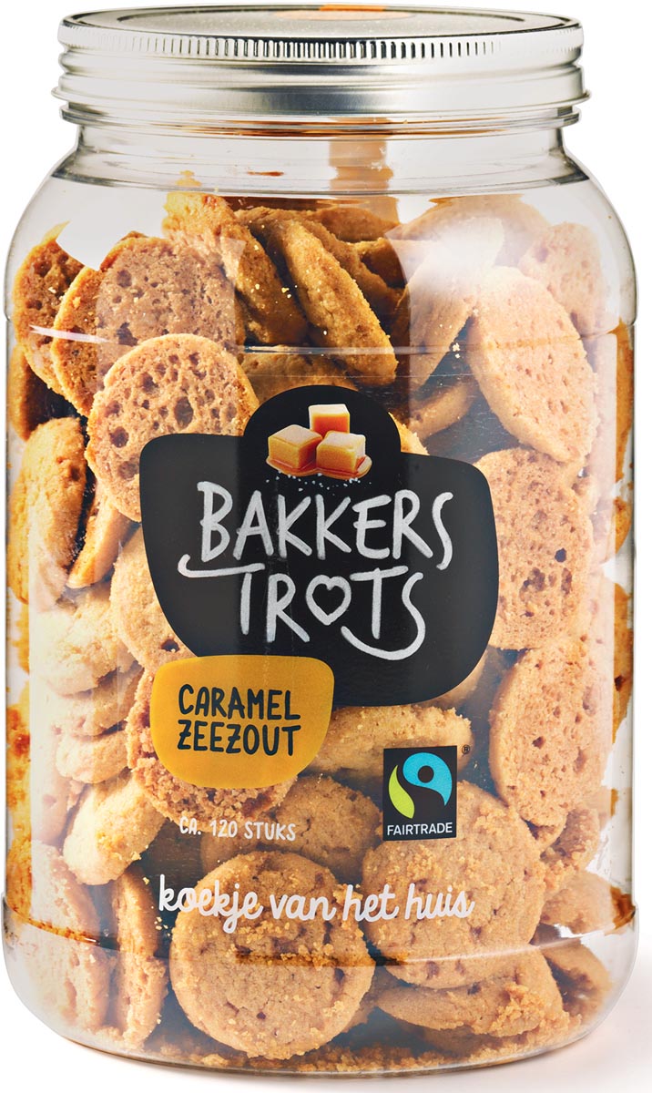 Hoppe Bakkers Trots 120 Koekjes Smaak Caramel Zeezout huismerk kopen in de aanbieding