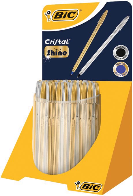 Bic balpen Cristal Shine, display met 40 stuks afbeelding