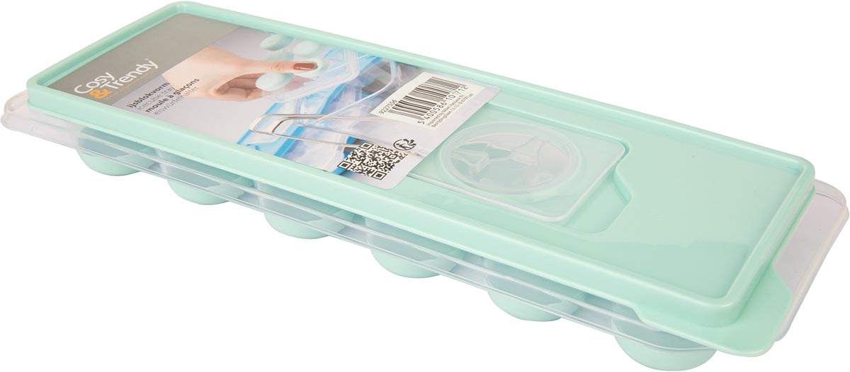 Cosy Fresco ijsblokvorm cylinder, transparant groen