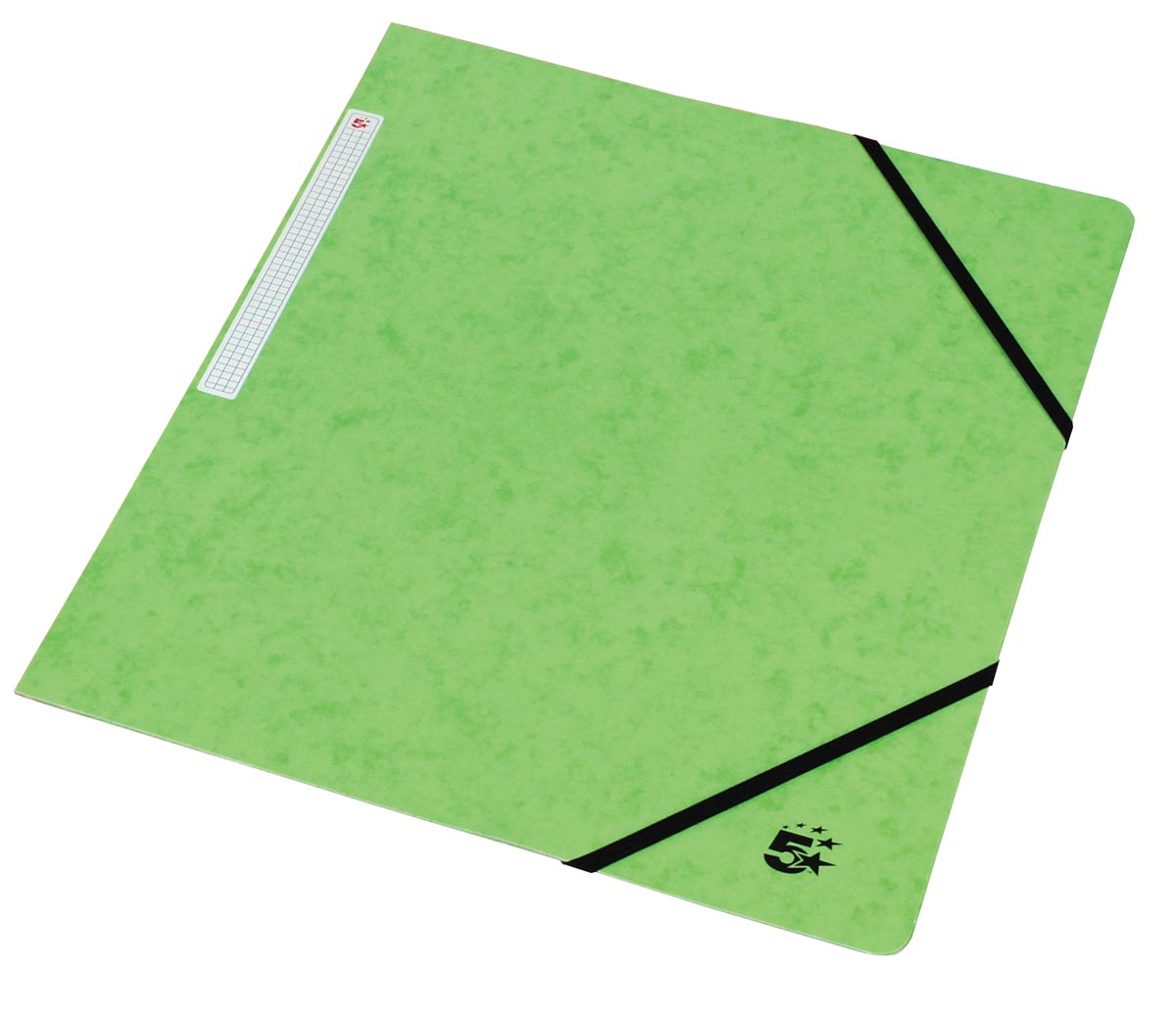 Pergamy elastomap, ft A4 (24x32 cm), uit karton, met elastieken zonder kleppen, pak van 10 stuks, lichtgr