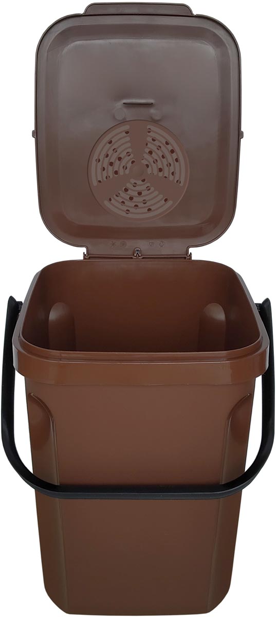 CEP Organik Green compostbak met deksel 10 l, bruin