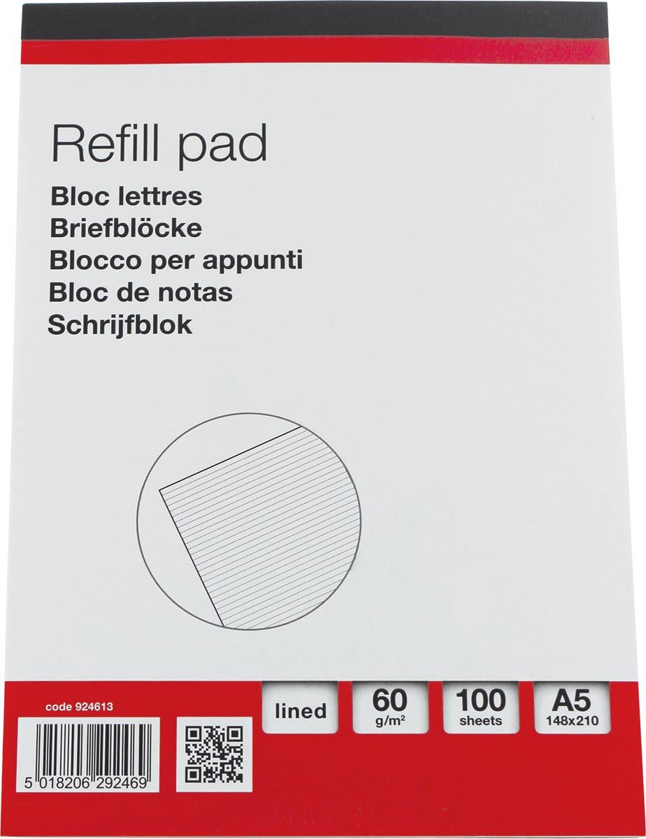 STAR schrijfblok, ft A5, gelijnd, 100 vel