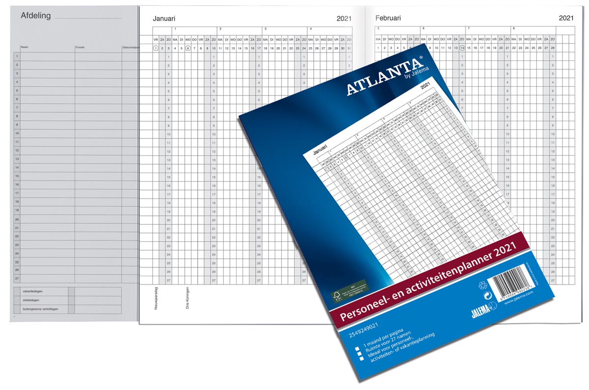 Atlanta by Jalema personeel- en activiteitenplanner 2021 Atlanta by Jalema personeel- en activiteitenplanner 2021