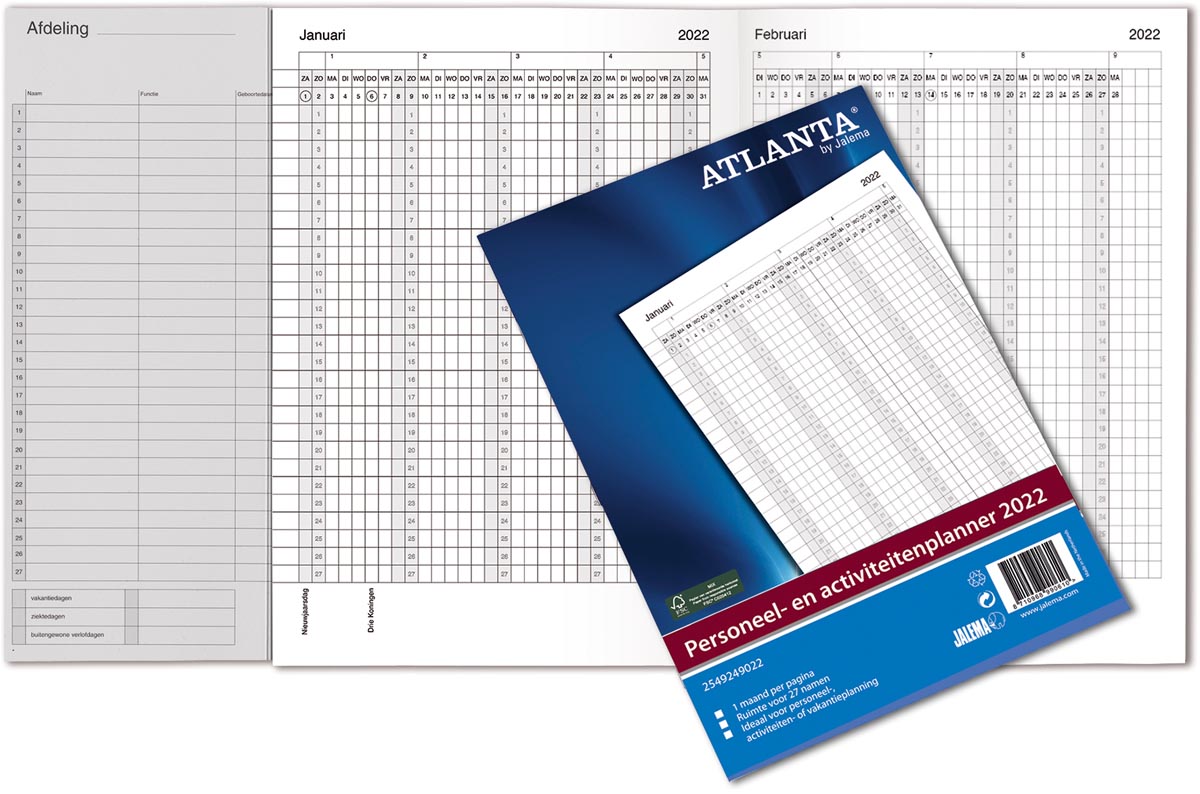 Atlanta by Jalema personeel- en activiteitenplanner 2022