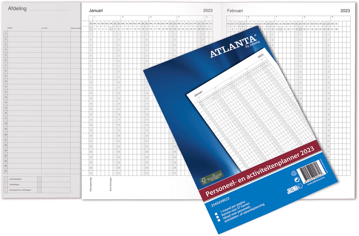 Atlanta by Jalema personeel- en activiteitenplanner 2023 Atlanta by Jalema personeel- en activiteitenplanner 2023
