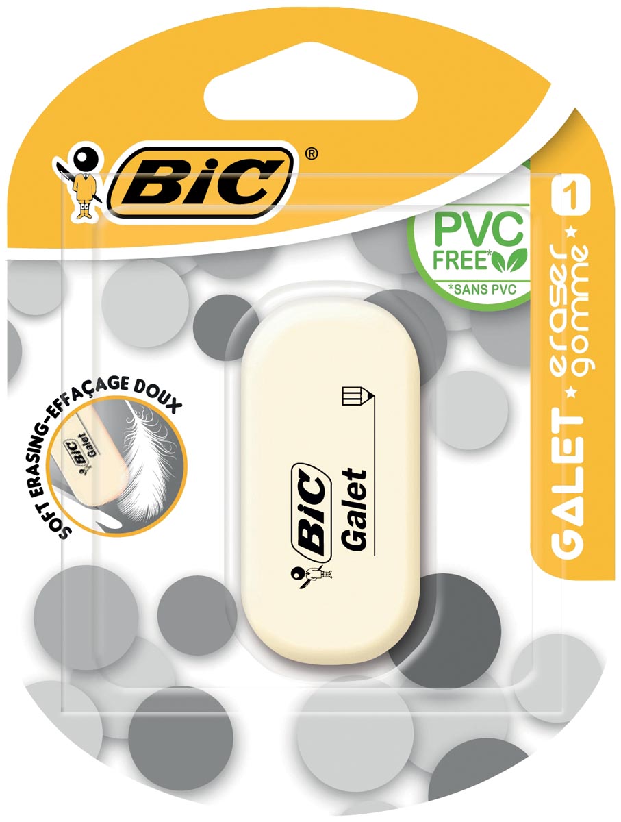Bic gum Galet, blister van 1 stuk