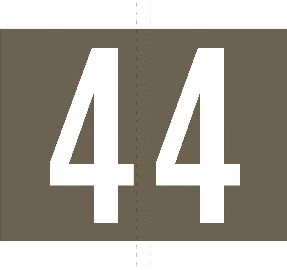 Codetab 4, rol van 500 tabs, grijs