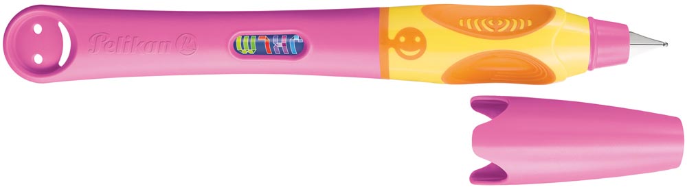 Pelikan vulpen Griffix voor linkshandigen, roze, op blister