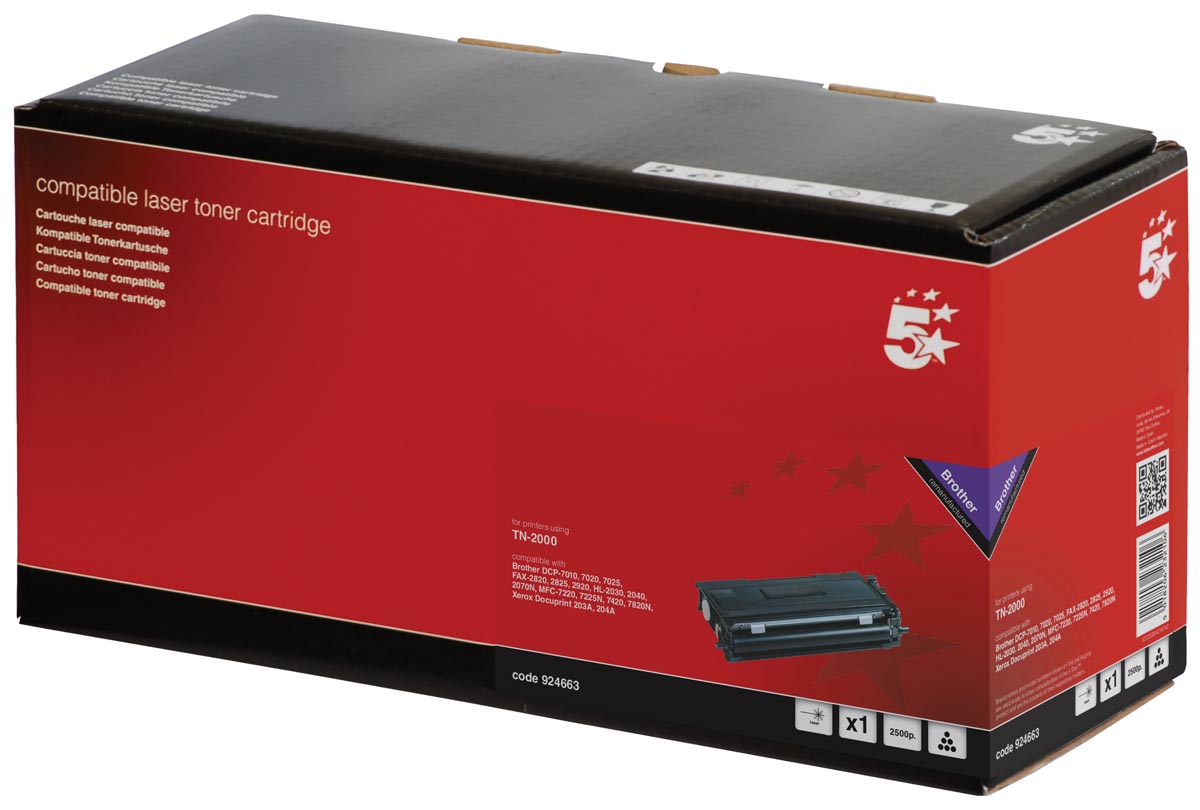 5 Star Toner Geel 4000 Paginas Voor Brother Oem Tn 135Y huismerk kopen in de aanbieding