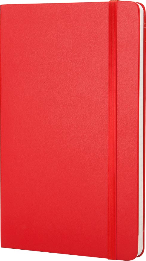 Moleskine notitieboek, ft 9 x 14 cm, gelijnd, harde cover, 192 blad, rood