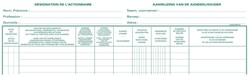 Exacompta aandeelhouders, ft 24 x 32 cm, tweetalig, voor NV