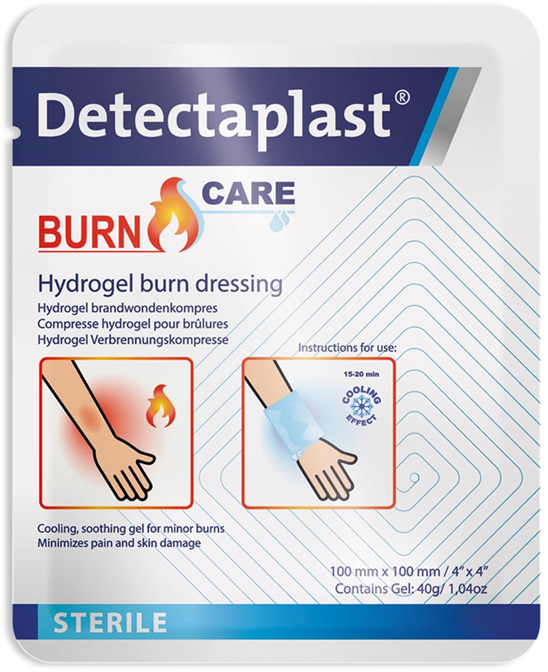 Detectaplast Burn Care hydrogel compres voor brandwonden, ft 10 x 10 cm afbeelding