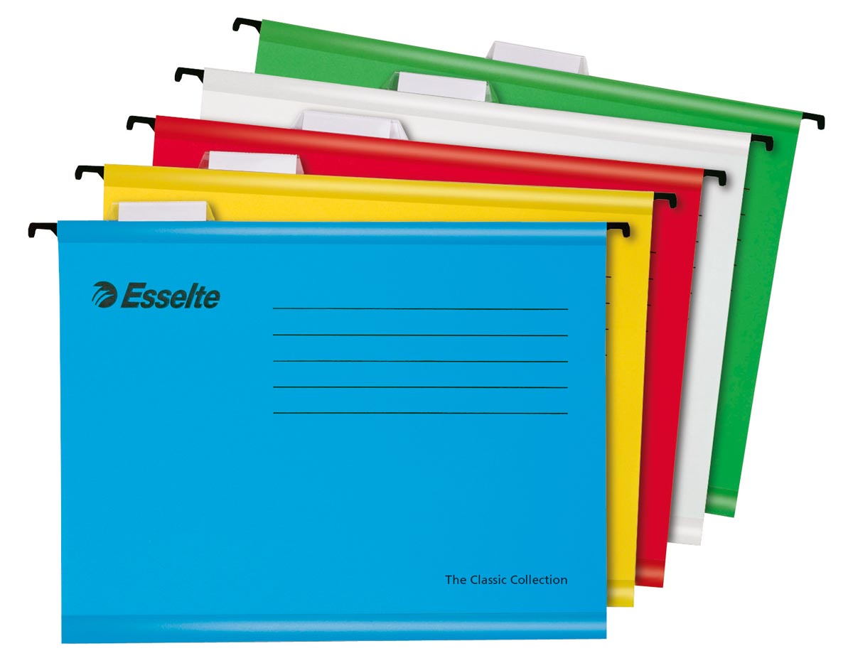 Esselte hangmap Classic, geassorteerde kleuren, pak van 10 stuks afbeelding