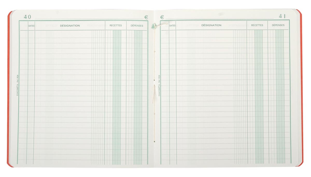 Exacompta ontvangsten en uitgaven, ft 21 x 19 cm, franstalig Exacompta ontvangsten en uitgaven, ft 21 x 19 cm, franstalig