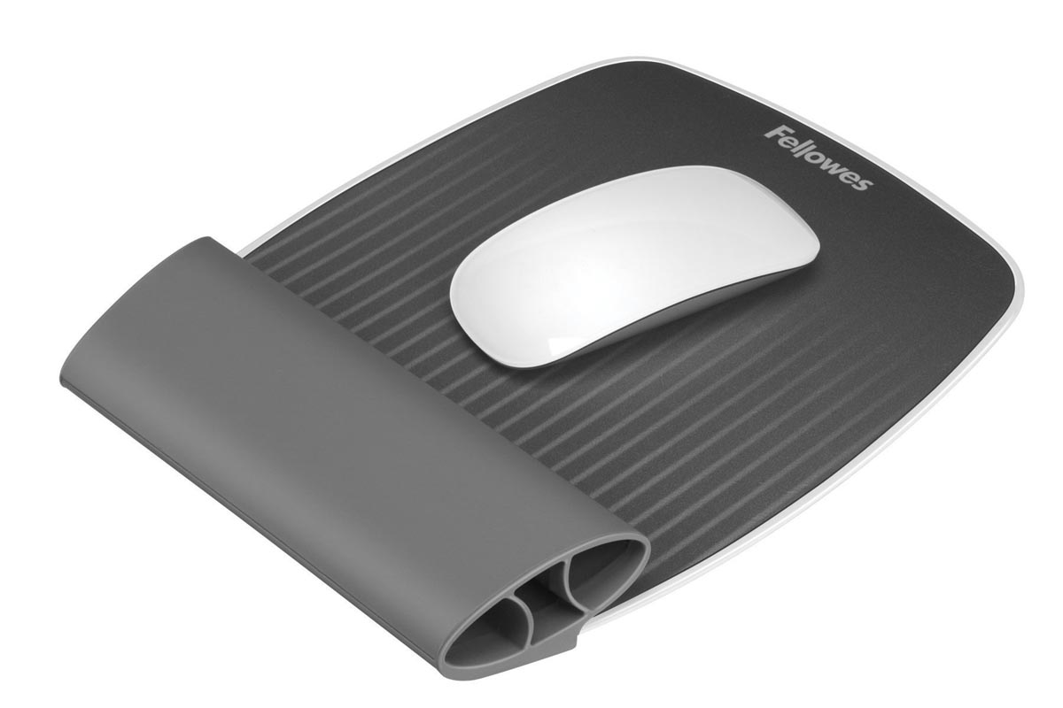 Fellowes I-Spire muismat met polssteun, grijs