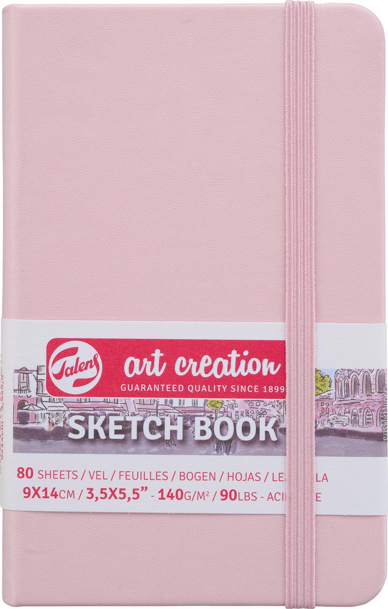 Talens Art Creation schetsboek, pastelroze, ft 9 x 14 cm Talens Art Creation schetsboek, pastelroze, ft 9 x 14 cm