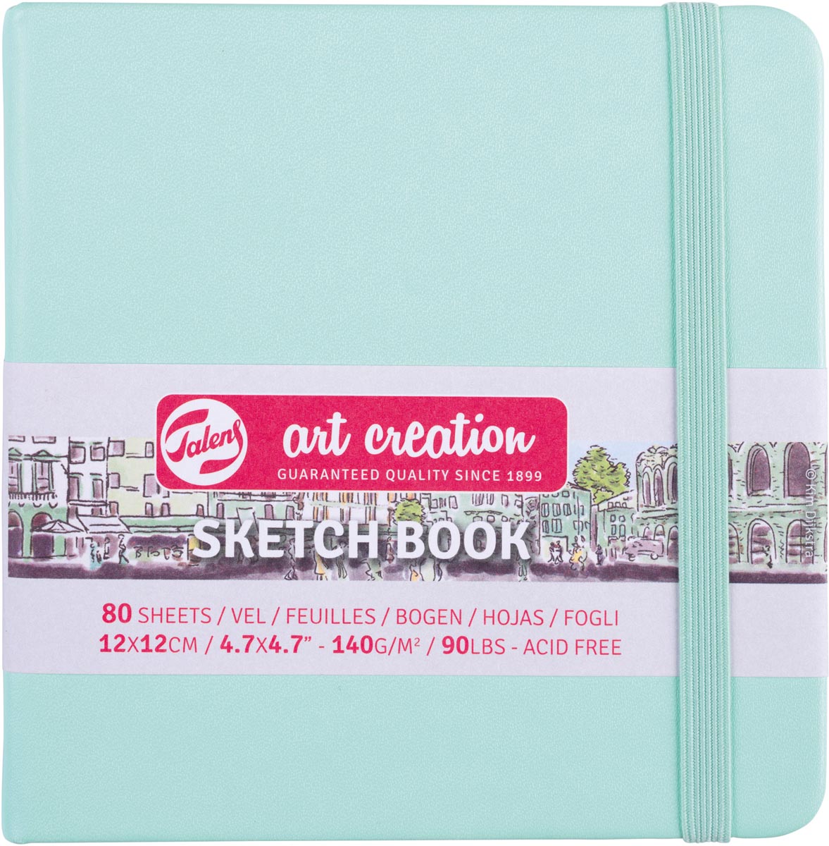 Talens Art Creation schetsboek, frisse munt, ft 12 x 12 cm Talens Art Creation schetsboek, frisse munt, ft 12 x 12 cm