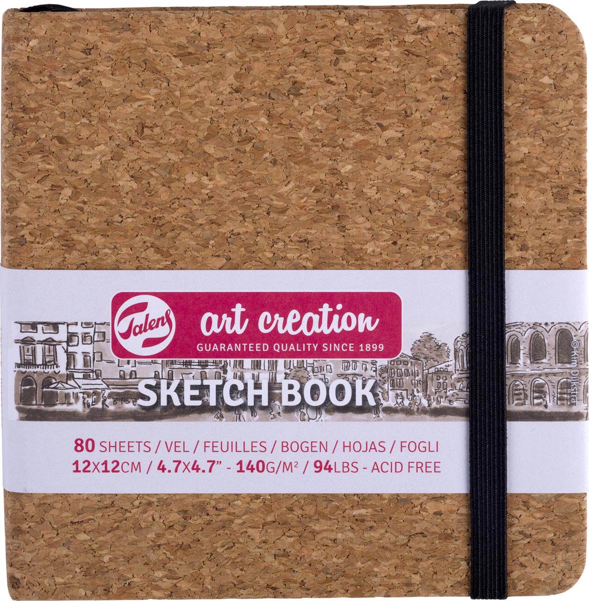 Talens Art Creation schetsboek Kurk, 140 g/m², ft 12 x 12 cm, 80 vel