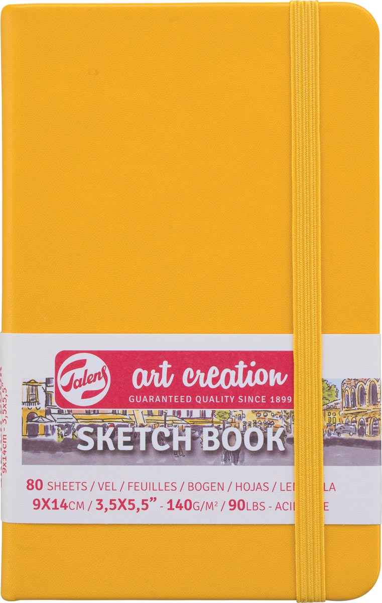 Talens Art Creation schetsboek, goudgeel, ft 9 x 14 cm Talens Art Creation schetsboek, goudgeel, ft 9 x 14 cm