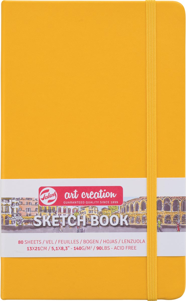 Talens Art Creation schetsboek, goudgeel, ft 13 x 21 cm Talens Art Creation schetsboek, goudgeel, ft 13 x 21 cm