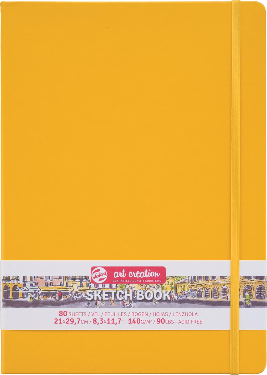 Talens Art Creation schetsboek, goudgeel, ft 21 x 30 cm Talens Art Creation schetsboek, goudgeel, ft 21 x 30 cm
