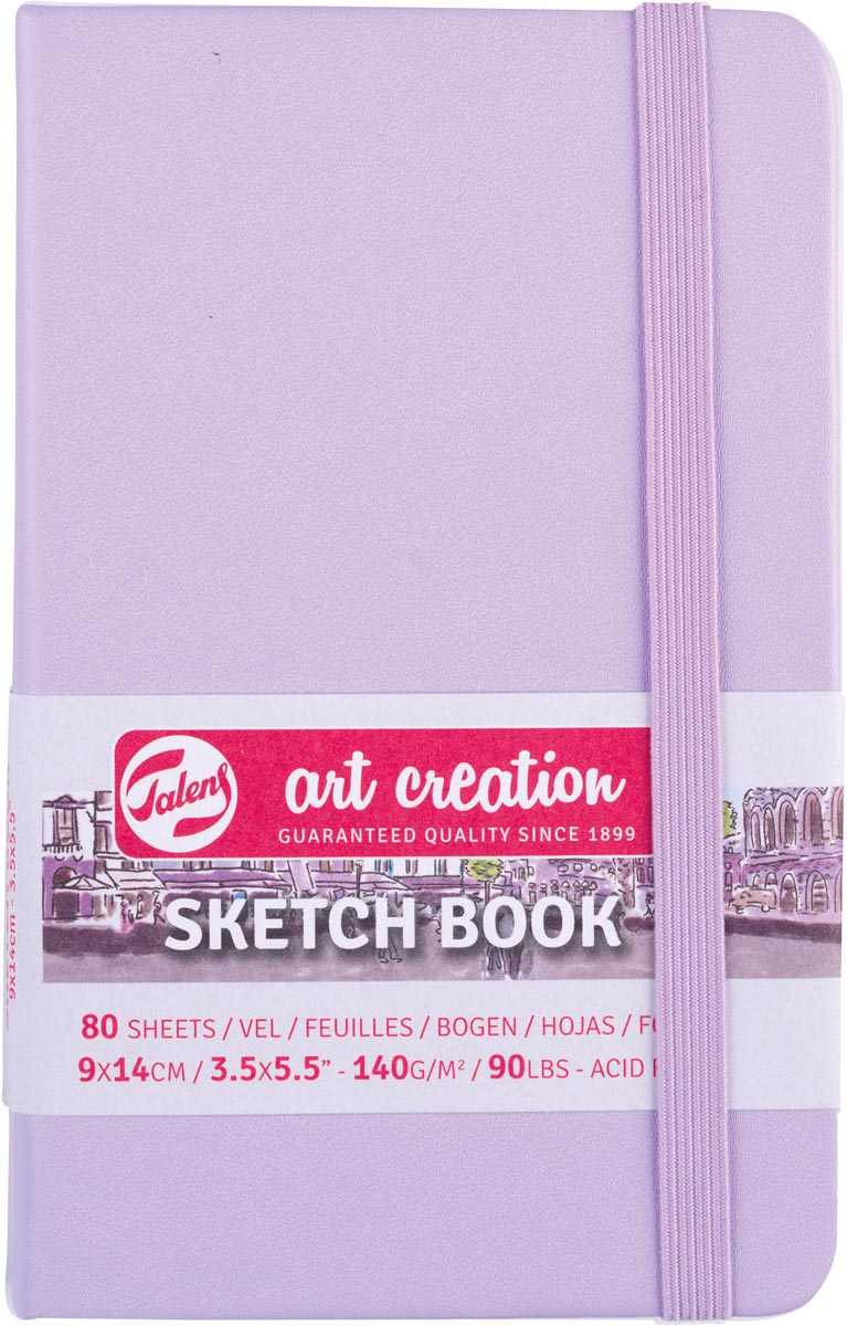 Talens Art Creation schetsboek, pastel violet, ft 9 x 14 cm Talens Art Creation schetsboek, pastel violet, ft 9 x 14 cm