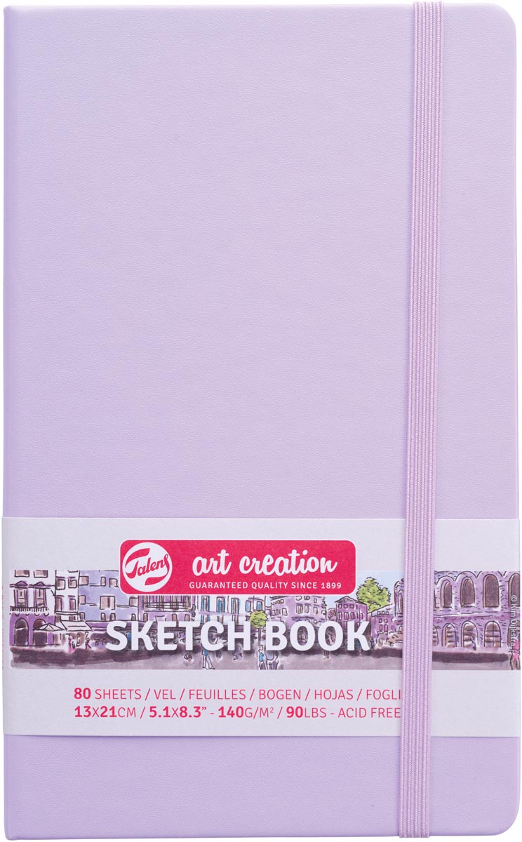 Talens Art Creation schetsboek, pastel violet, ft 13 x 21 cm Talens Art Creation schetsboek, pastel violet, ft 13 x 21 cm