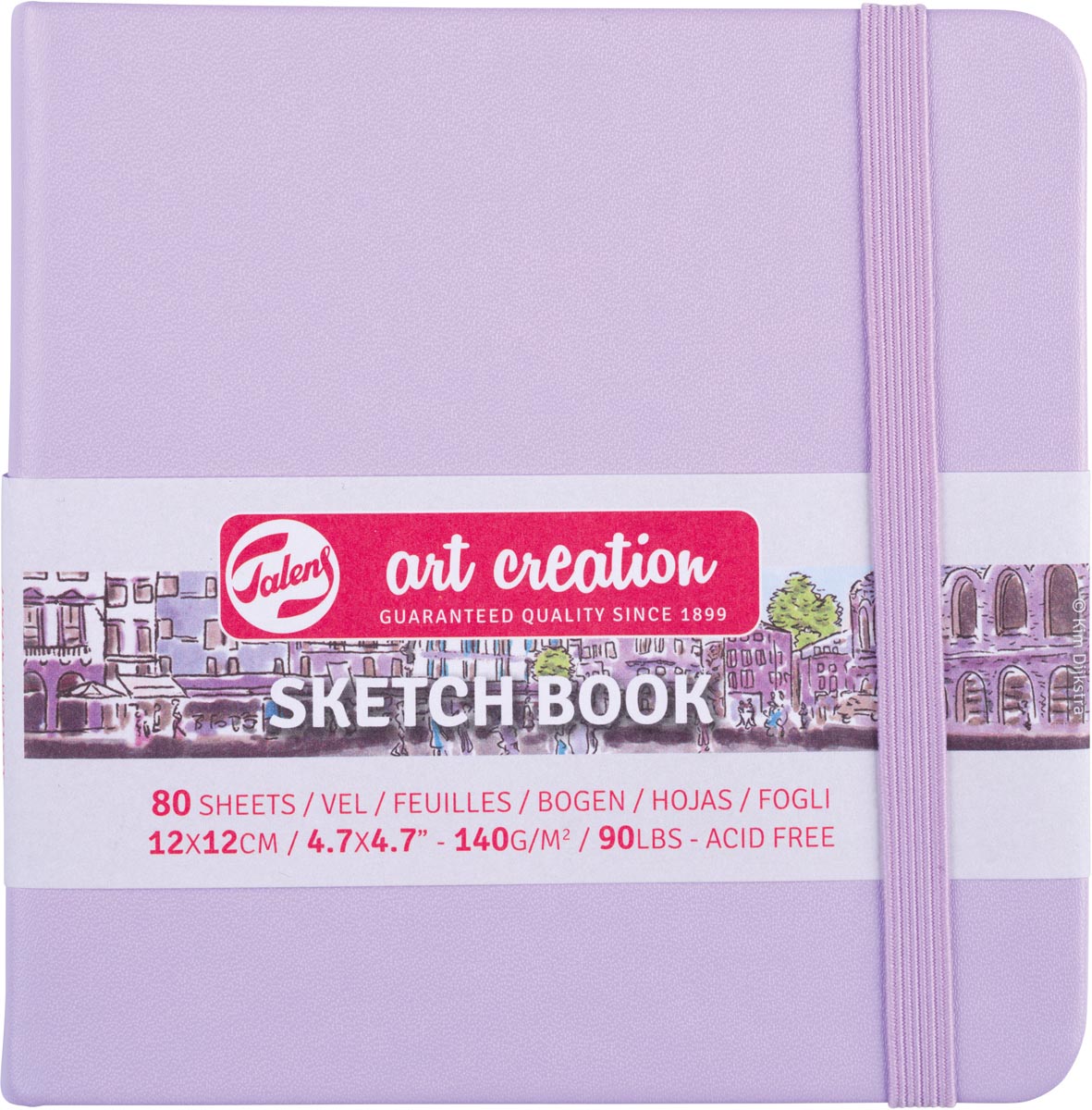 Talens Art Creation schetsboek, pastel violet, ft 12 x 12 cm Talens Art Creation schetsboek, pastel violet, ft 12 x 12 cm