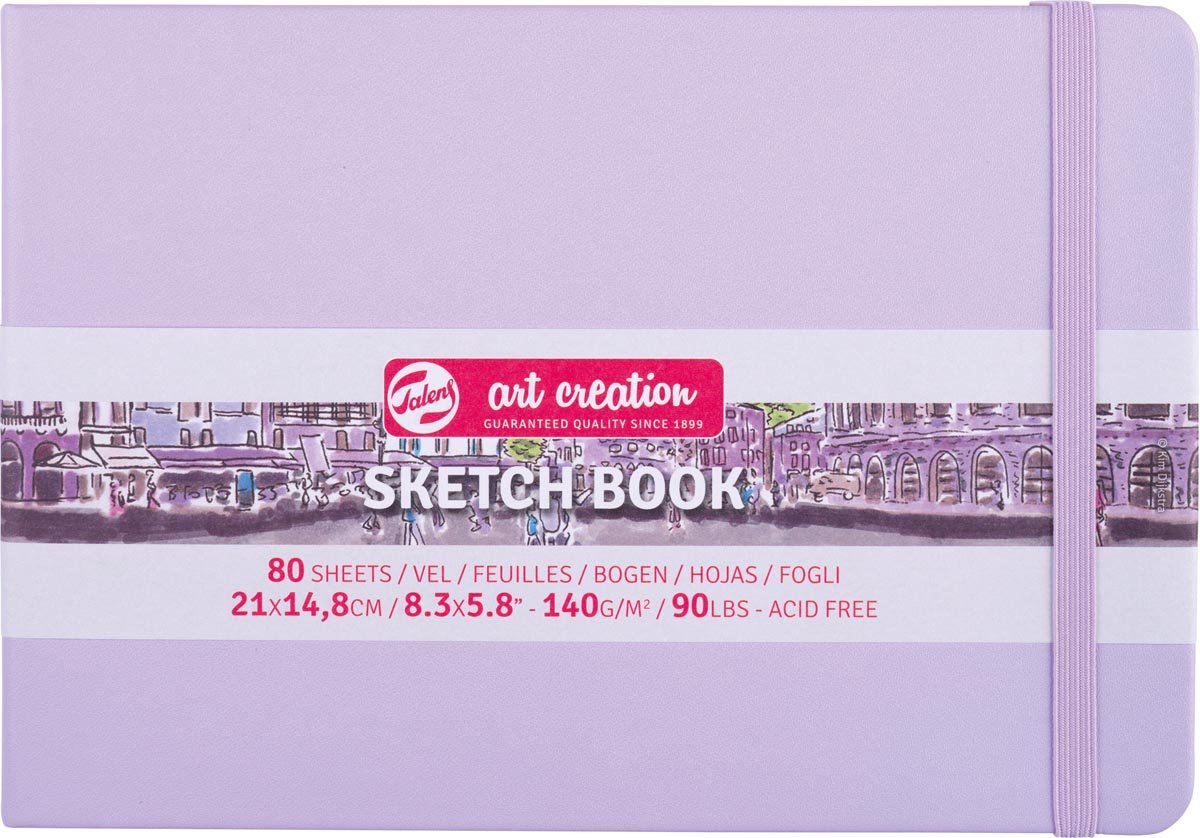 Talens Art Creation schetsboek, pastel violet, ft 21 x 15 cm Talens Art Creation schetsboek, pastel violet, ft 21 x 15 cm