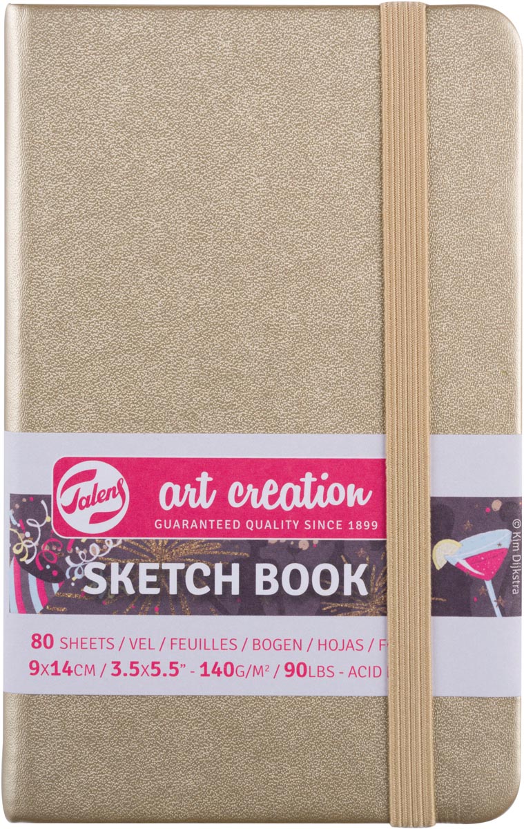 Talens Art Creation schetsboek, white gold, ft 9 x 14 cm Talens Art Creation schetsboek, white gold, ft 9 x 14 cm