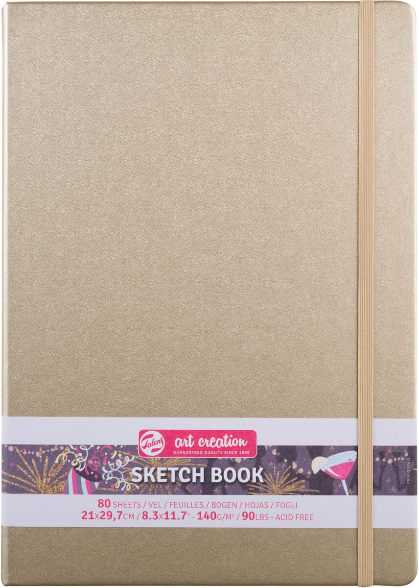 Talens Art Creation schetsboek, white gold, ft 21 x 30 cm Talens Art Creation schetsboek, white gold, ft 21 x 30 cm