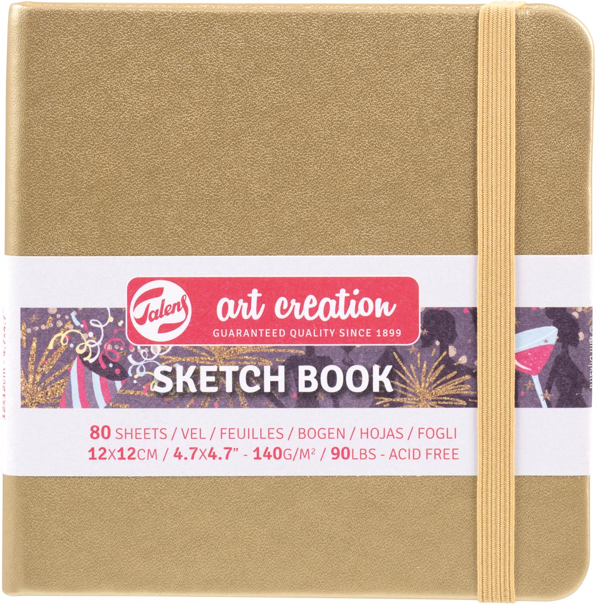 Talens Art Creation schetsboek, white gold, ft 12 x 12 cm Talens Art Creation schetsboek, white gold, ft 12 x 12 cm
