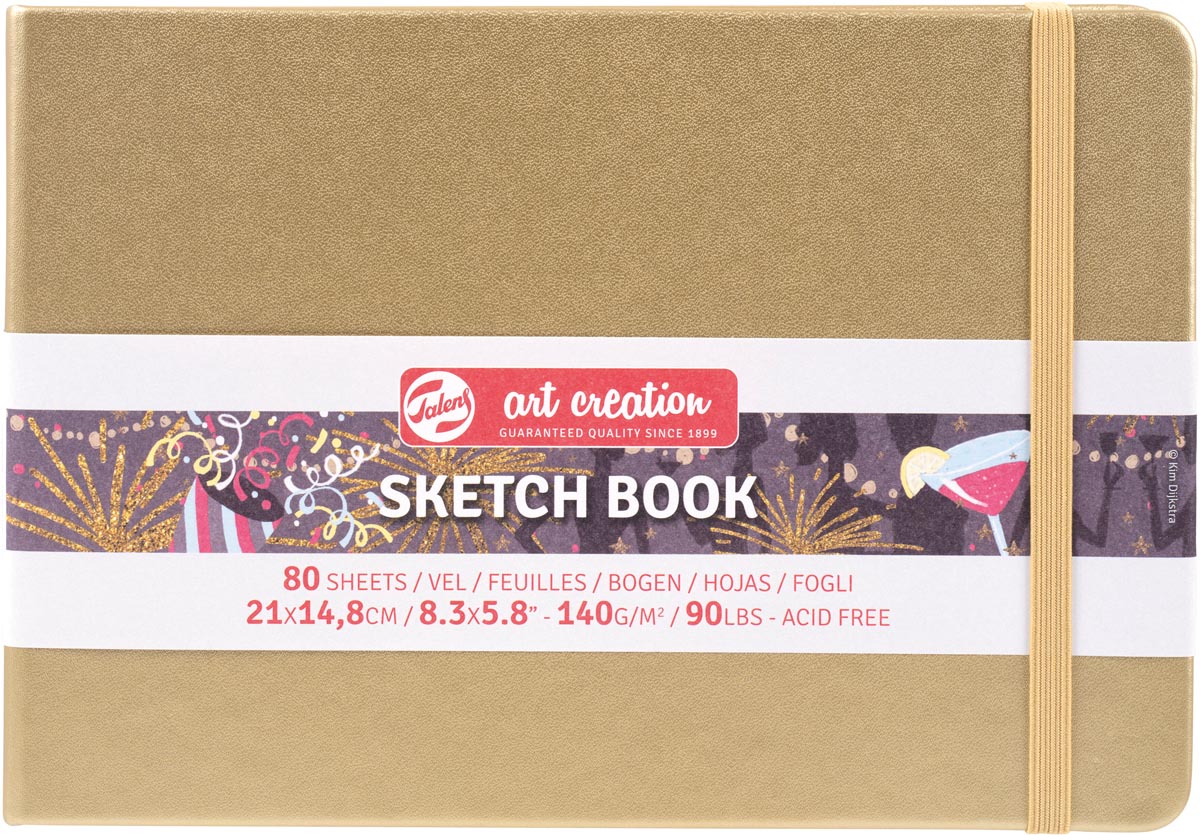 Talens Art Creation schetsboek, white gold, ft 21 x 15 cm Talens Art Creation schetsboek, white gold, ft 21 x 15 cm