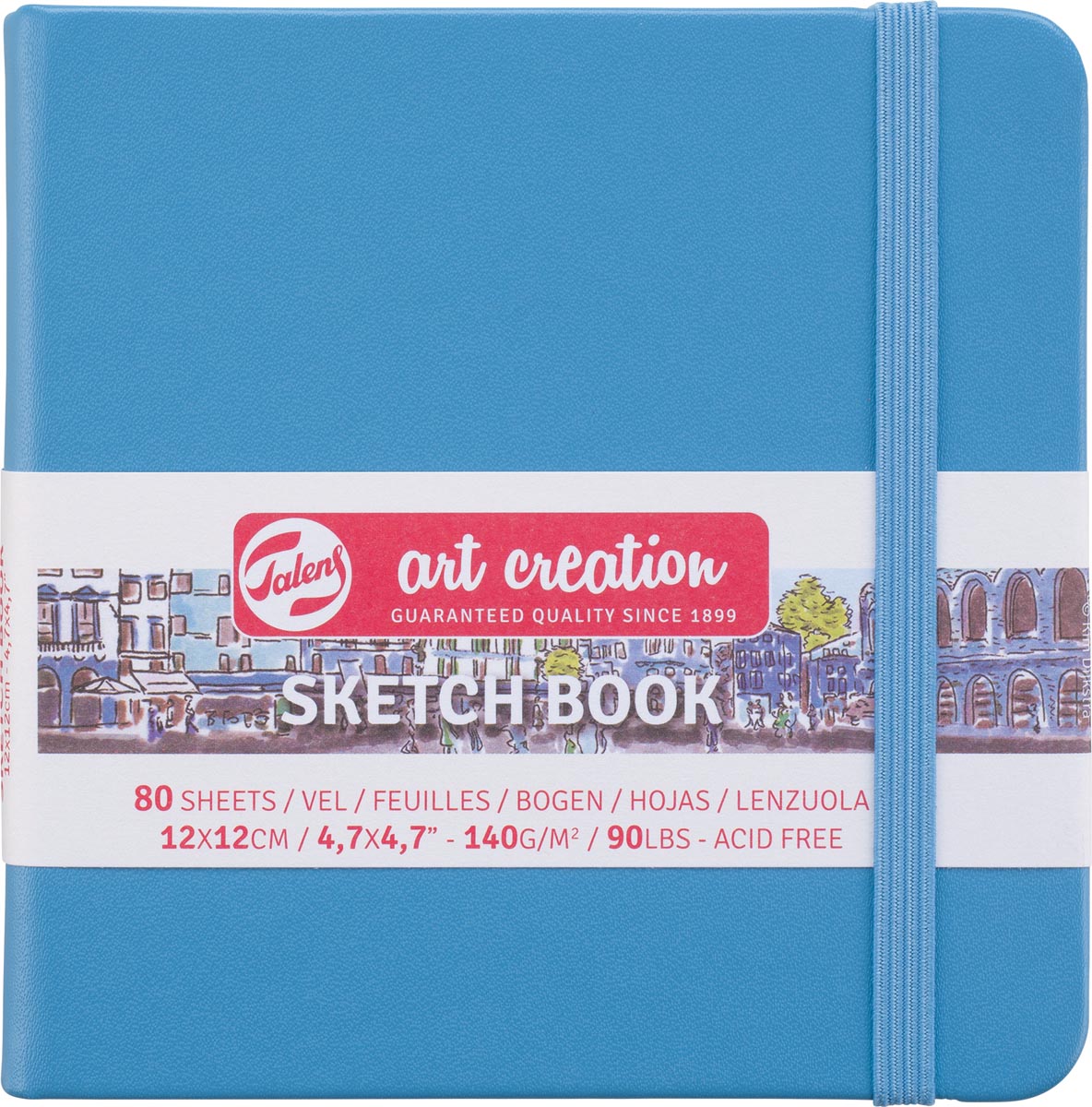 Talens Art Creation schetsboek, zeeblauw, ft 12 x 12 cm Talens Art Creation schetsboek, zeeblauw, ft 12 x 12 cm