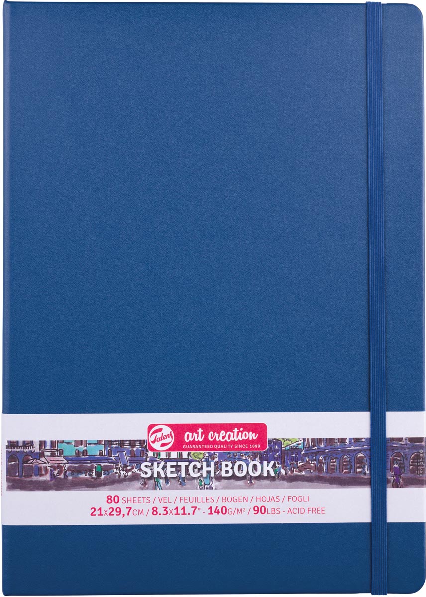Talens Art Creation schetsboek, marineblauw, ft 21 x 30 cm Talens Art Creation schetsboek, marineblauw, ft 21 x 30 cm