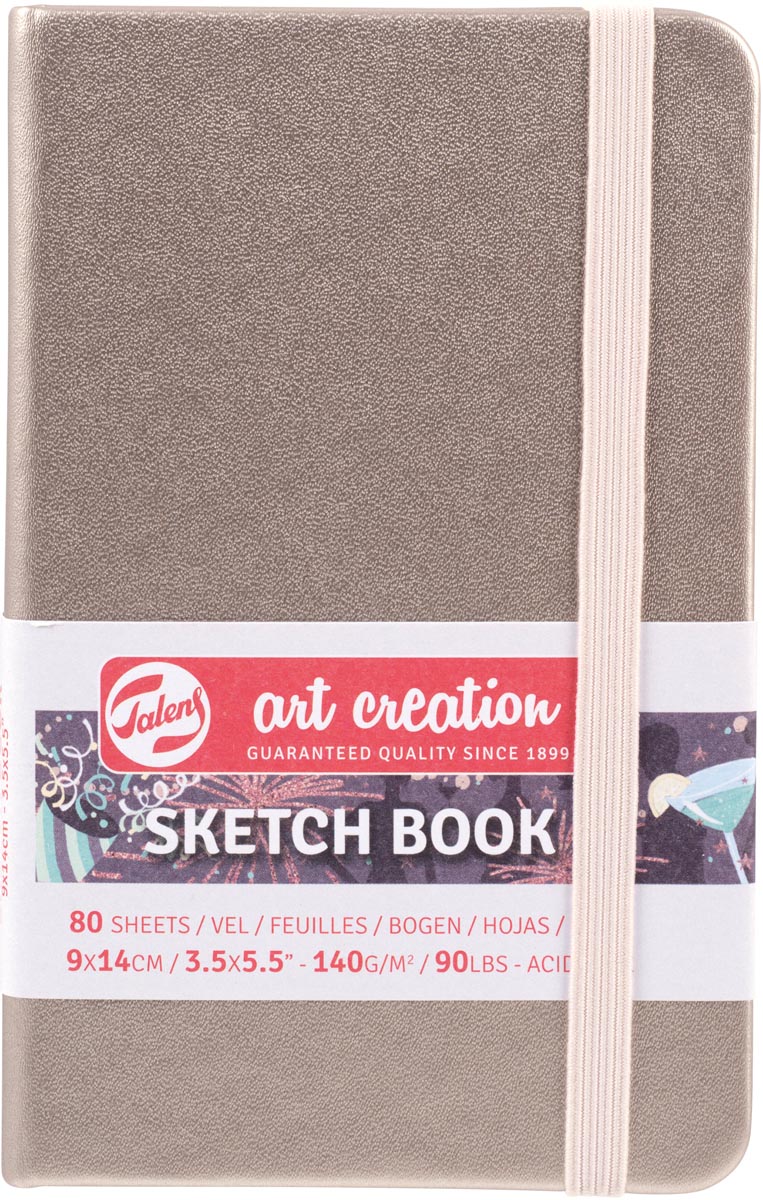 Talens Art Creation schetsboek, champagne pink, ft 9 x 14 cm Talens Art Creation schetsboek, champagne pink, ft 9 x 14 cm