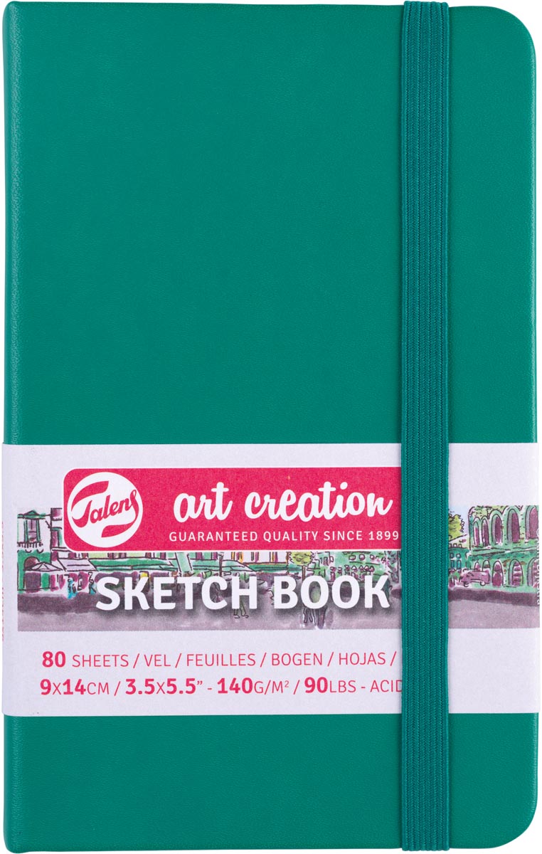 Talens Art Creation schetsboek, woudgroen, ft 9 x 14 cm Talens Art Creation schetsboek, woudgroen, ft 9 x 14 cm