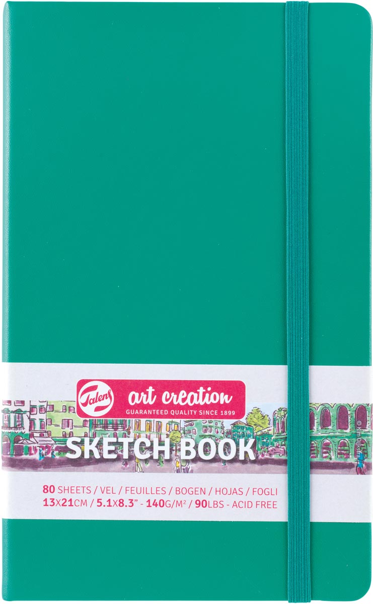 Talens Art Creation schetsboek, woudgroen, ft 13 x 21 cm Talens Art Creation schetsboek, woudgroen, ft 13 x 21 cm