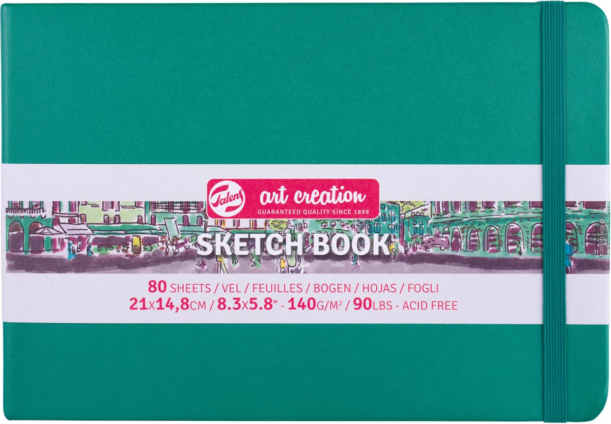 Talens Art Creation schetsboek, woudgroen, ft 21 x 15 cm Talens Art Creation schetsboek, woudgroen, ft 21 x 15 cm