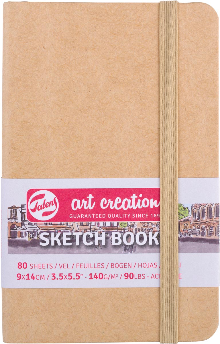 Talens Art Creation schetsboek, omslag kraftpapier, ft 9 x 14 cm Talens Art Creation schetsboek, omslag kraftpapier, ft 9 x 14 cm
