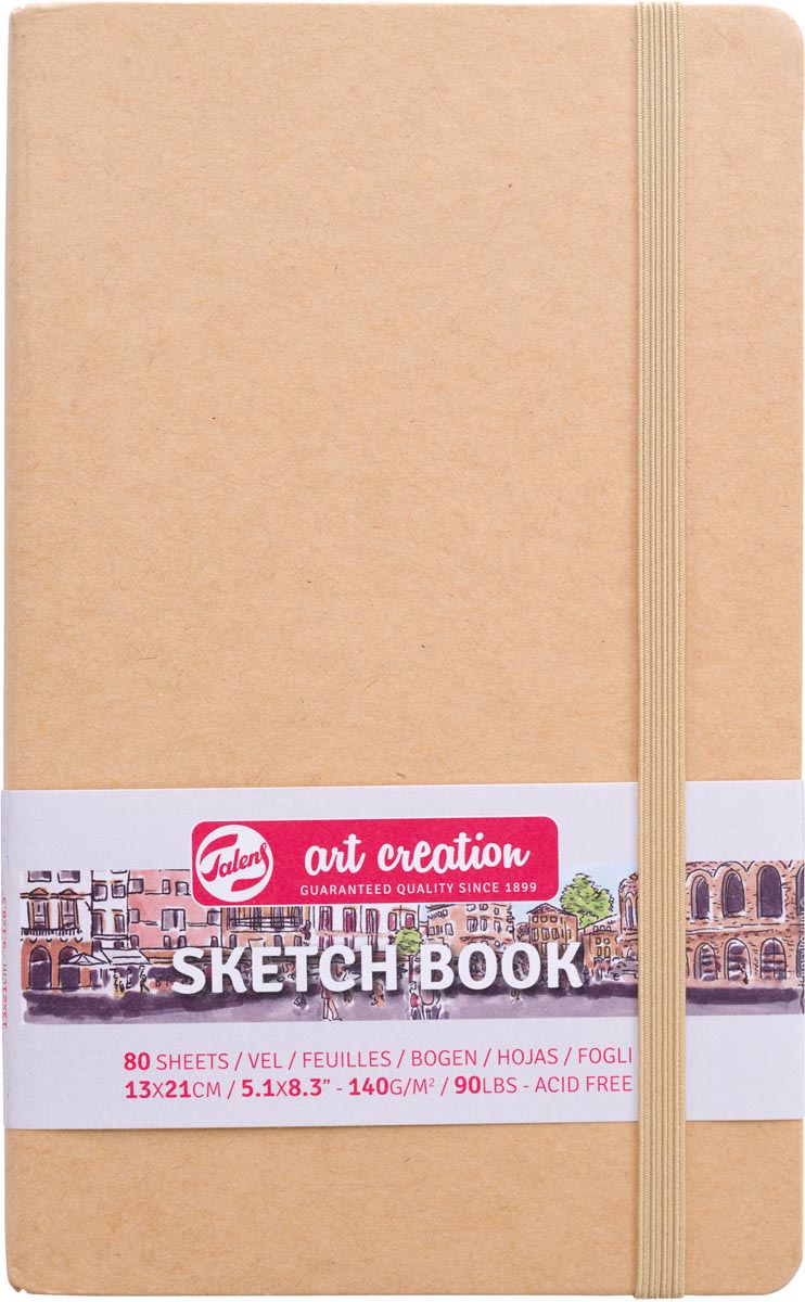 Talens Art Creation schetsboek, omslag kraftpapier, ft 13 x 21 cm Talens Art Creation schetsboek, omslag kraftpapier, ft 13 x 21 cm