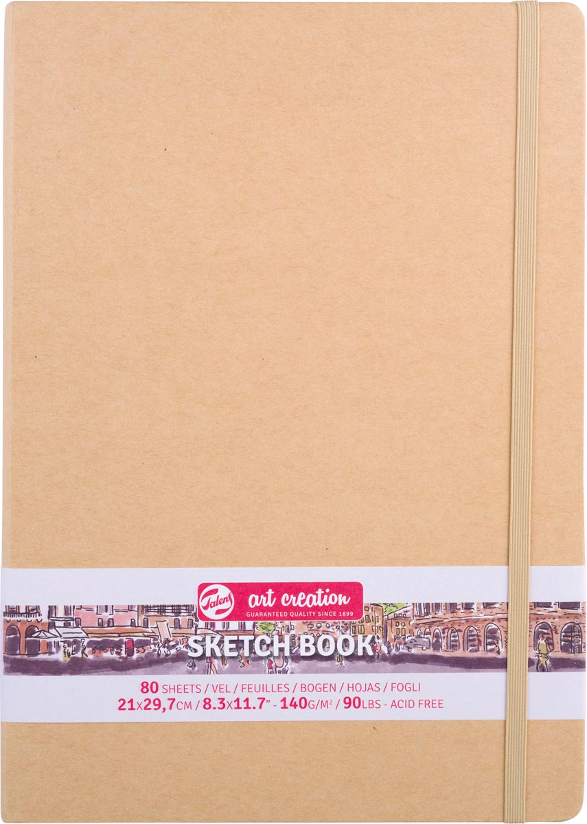 Talens Art Creation schetsboek, omslag kraftpapier, ft 21 x 30 cm Talens Art Creation schetsboek, omslag kraftpapier, ft 21 x 30 cm