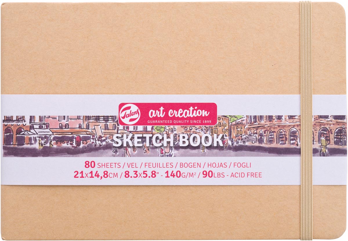 Talens Art Creation schetsboek, omslag kraftpapier, ft 21 x 15 cm Talens Art Creation schetsboek, omslag kraftpapier, ft 21 x 15 cm