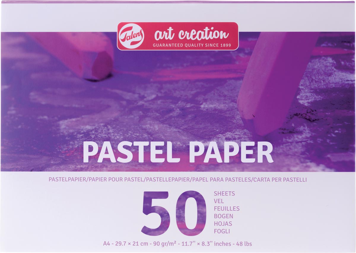 Talens Art Creation pastelpapier, 90 g, ft 21 x 29,7 cm, A4, blok van 50 vel afbeelding