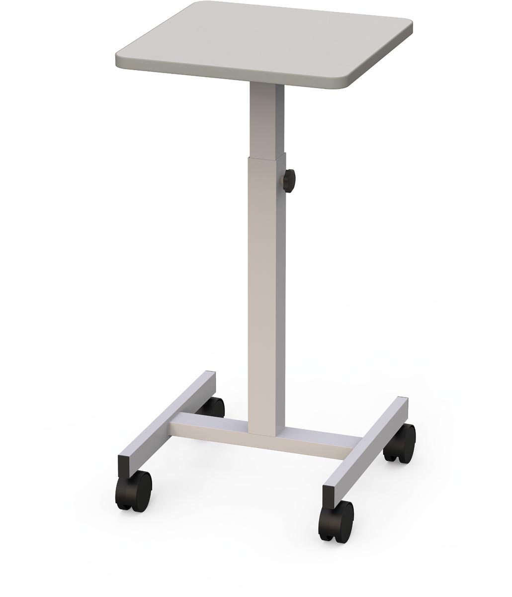 MAUL projectietafel, grijs, ft 38 x 38 cm, h 64-100 cm afbeelding